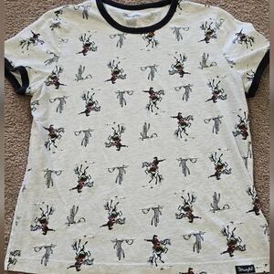 Wrangler Western Graphic Tee with Black Trim